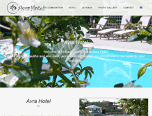 Tablet Screenshot of hotelavra.eu